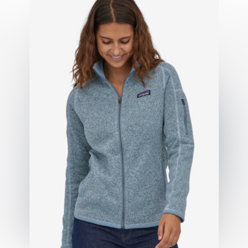 PATAGONIA cute blue comfy zip up sweatshirt